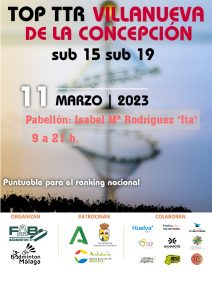 2º Andalucía TOP TTR Sub-15 y Sub-19